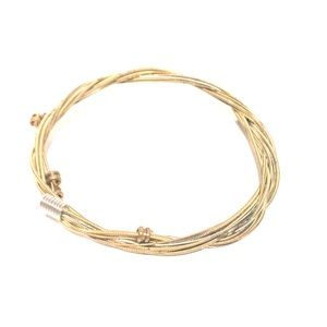 Guitar String Bracelet: Gold